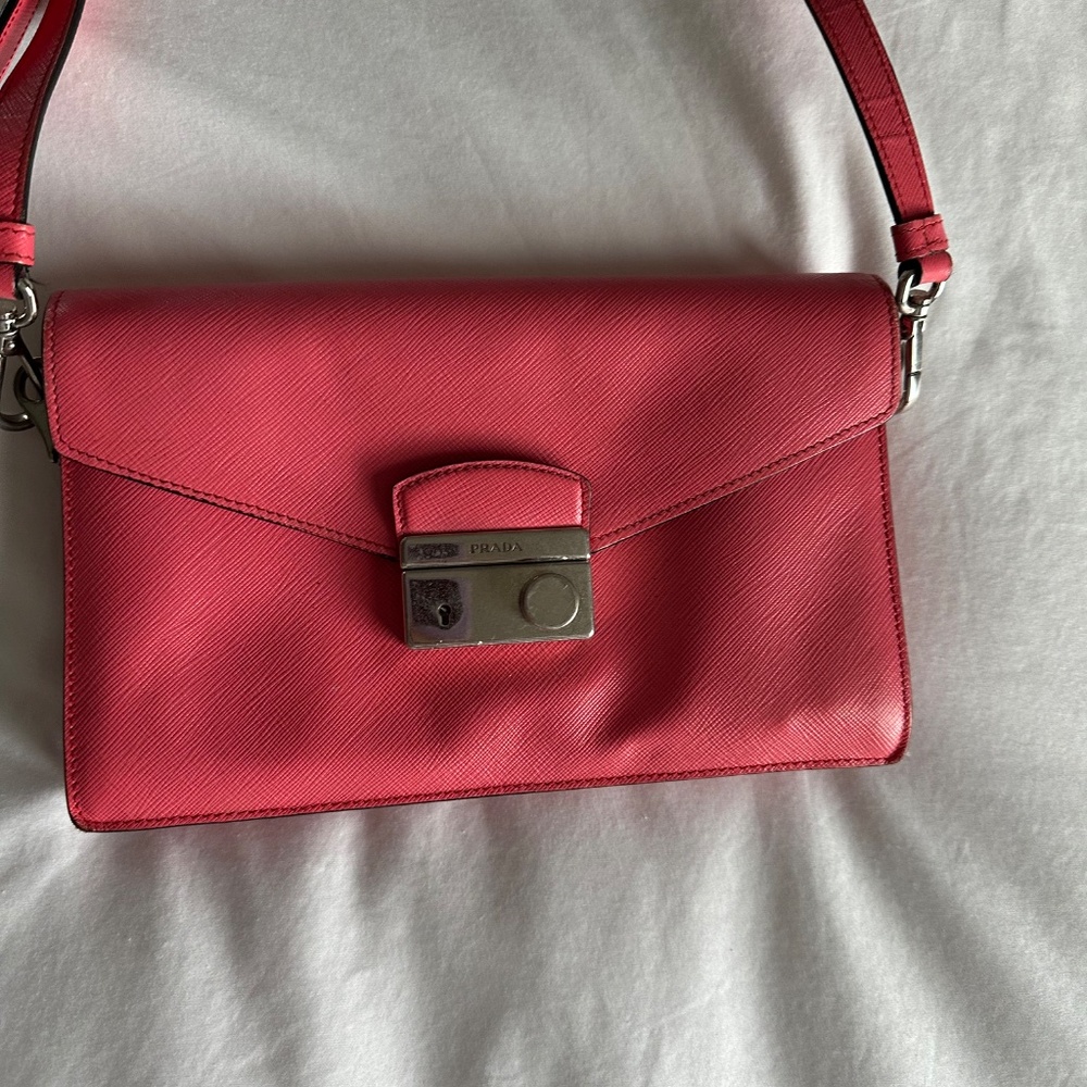 Prada Fuoco Saffiano Lux Leather Crossbody Bag BN0924 - Picture 4 of 10